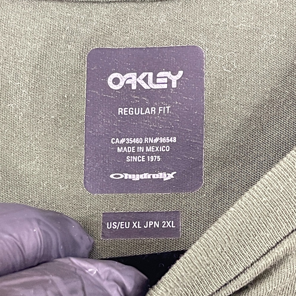 Oakley Green Crew Neck Short Sleeve T-Shirt Mens Pullover Regulr Fit Size XL - Picture 9 of 13